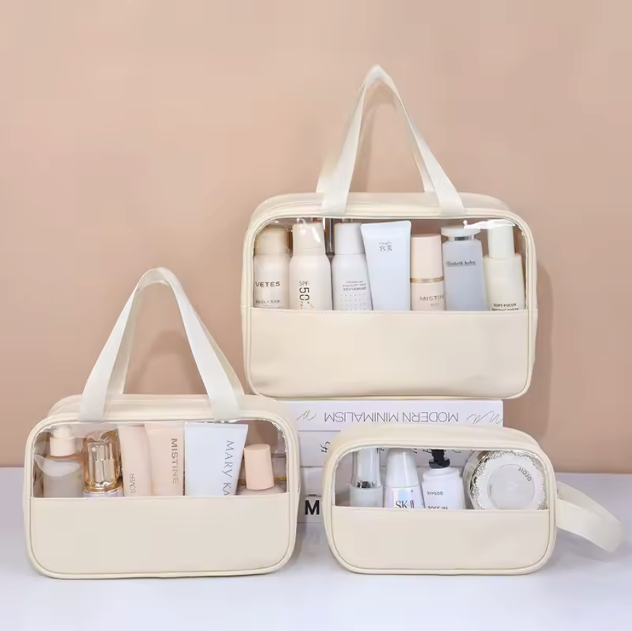 Portable Transparent Travel cosmetic bag