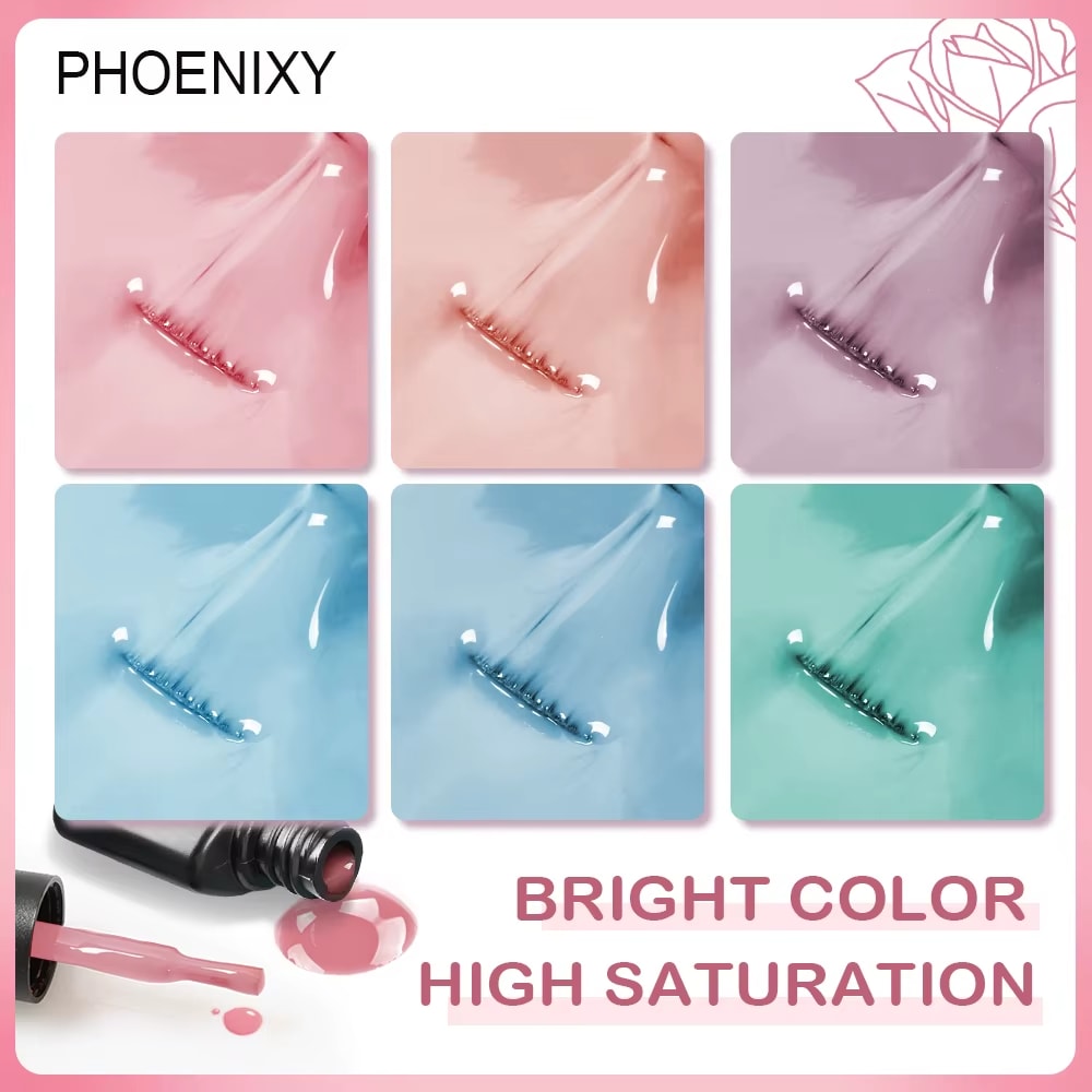 Gel Nail Polish Kit with Nail Lamp Soak Off UV LED