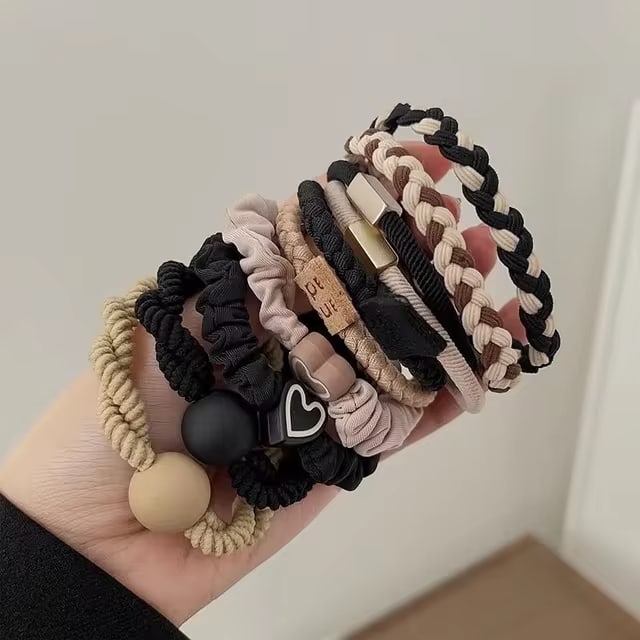 Heart Ball Charms Scrunchie