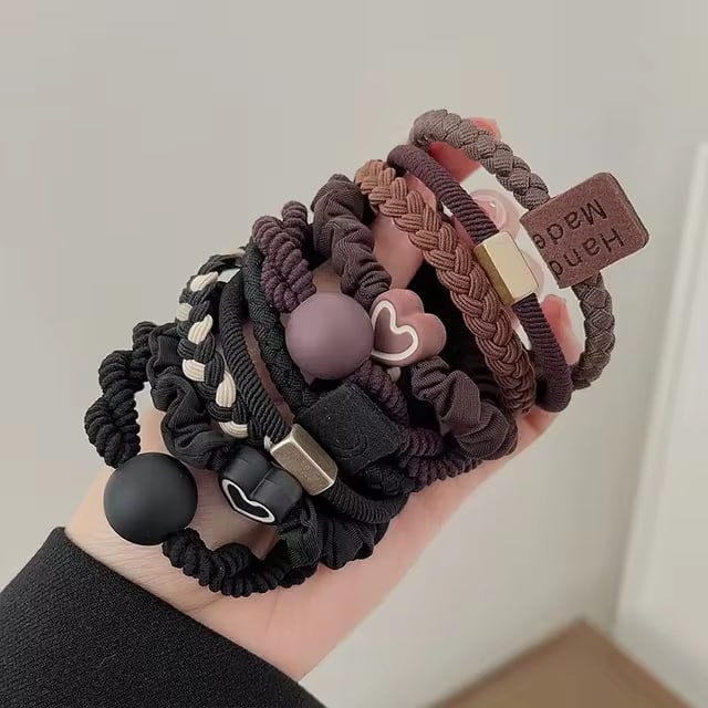 Heart Ball Charms Scrunchie