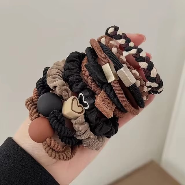 Heart Ball Charms Scrunchie