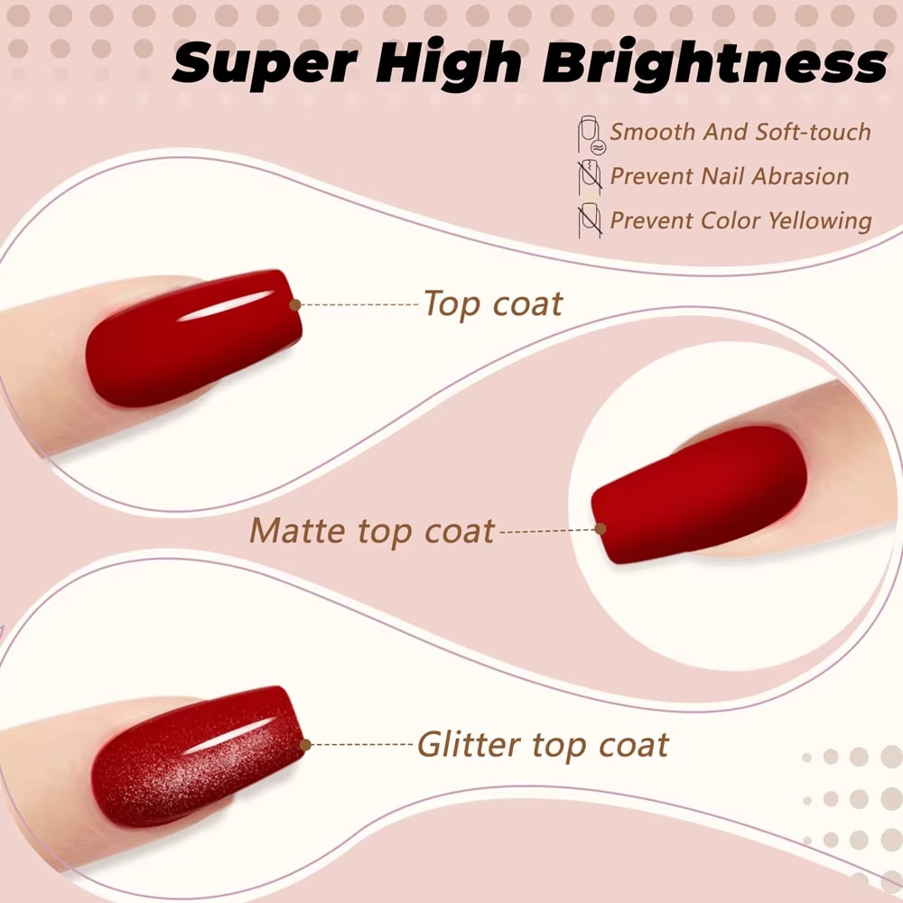 Gel Nail Polish Kit with Nail Lamp Soak Off UV LED