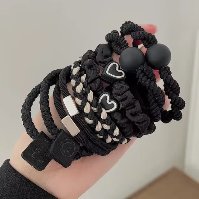 Heart Ball Charms Scrunchie