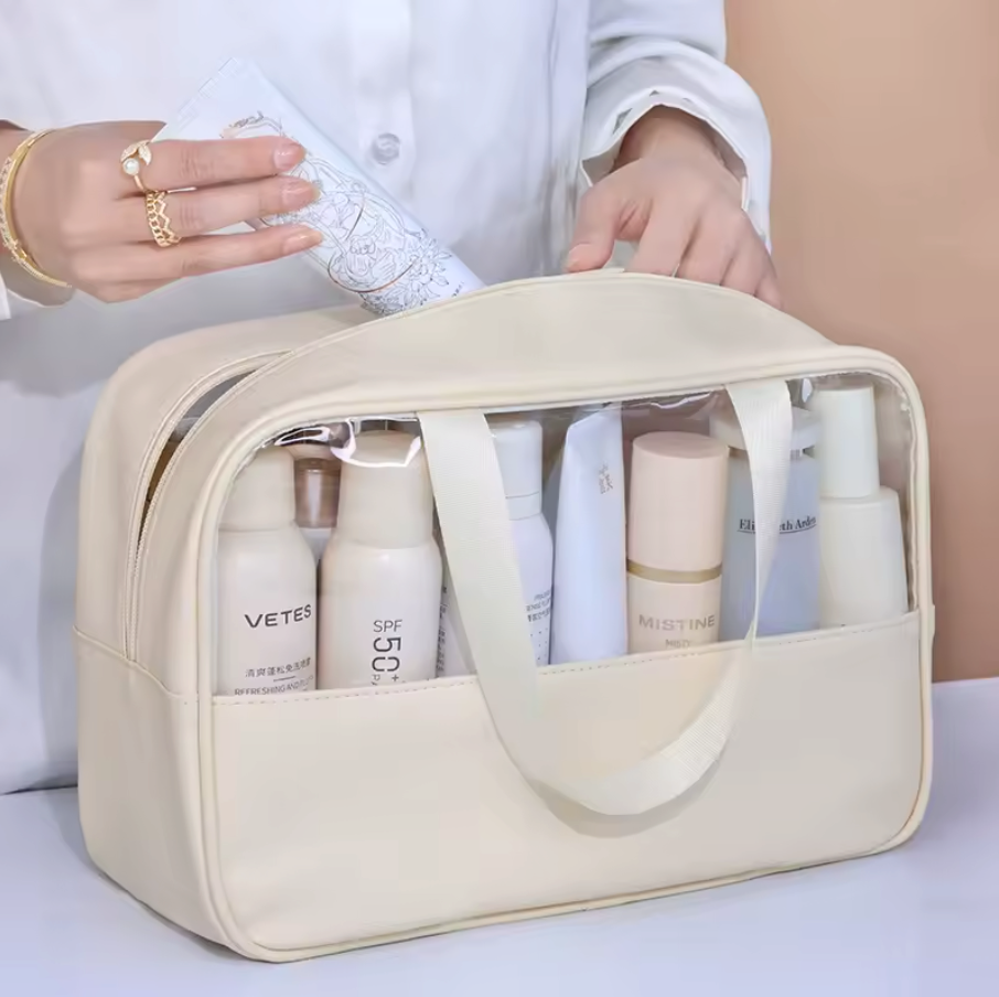 Portable Transparent Travel cosmetic bag