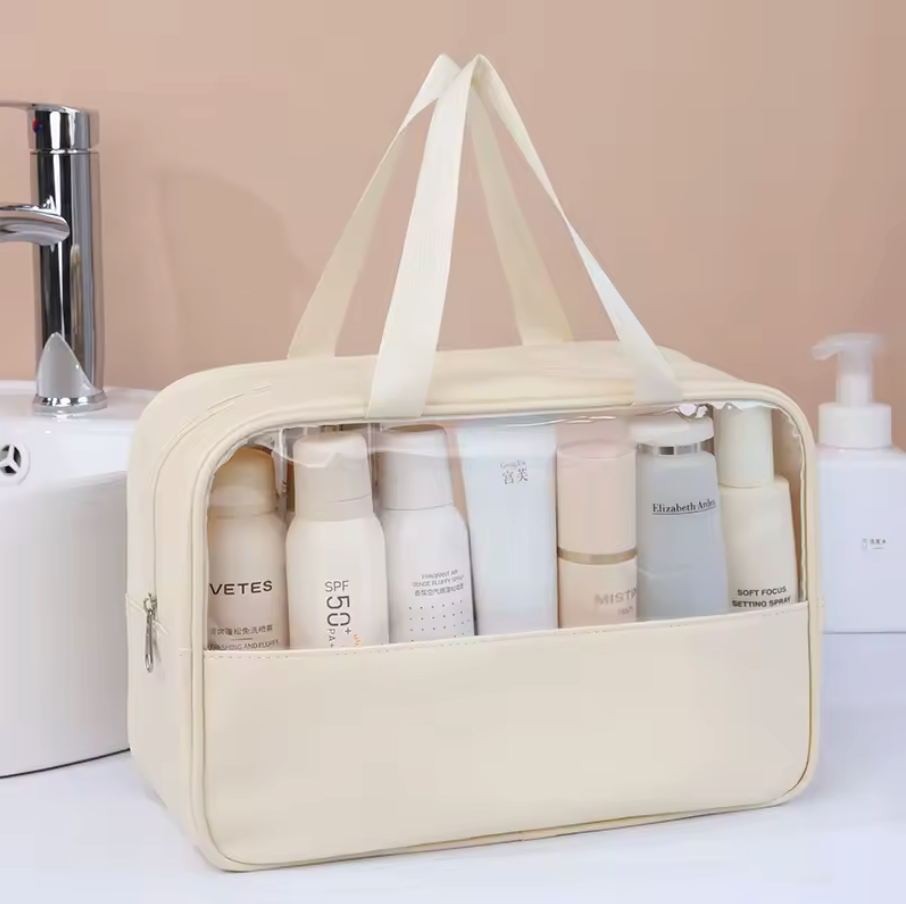 Portable Transparent Travel cosmetic bag