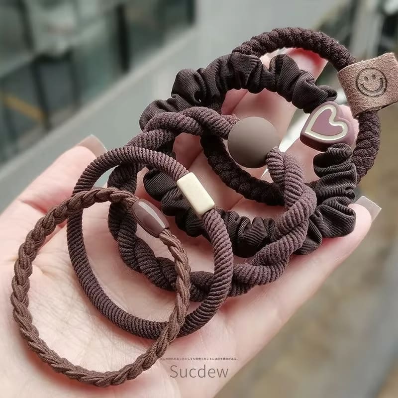 Heart Ball Charms Scrunchie