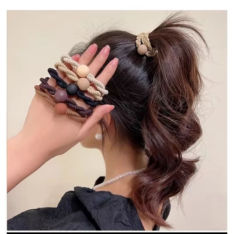 Heart Ball Charms Scrunchie