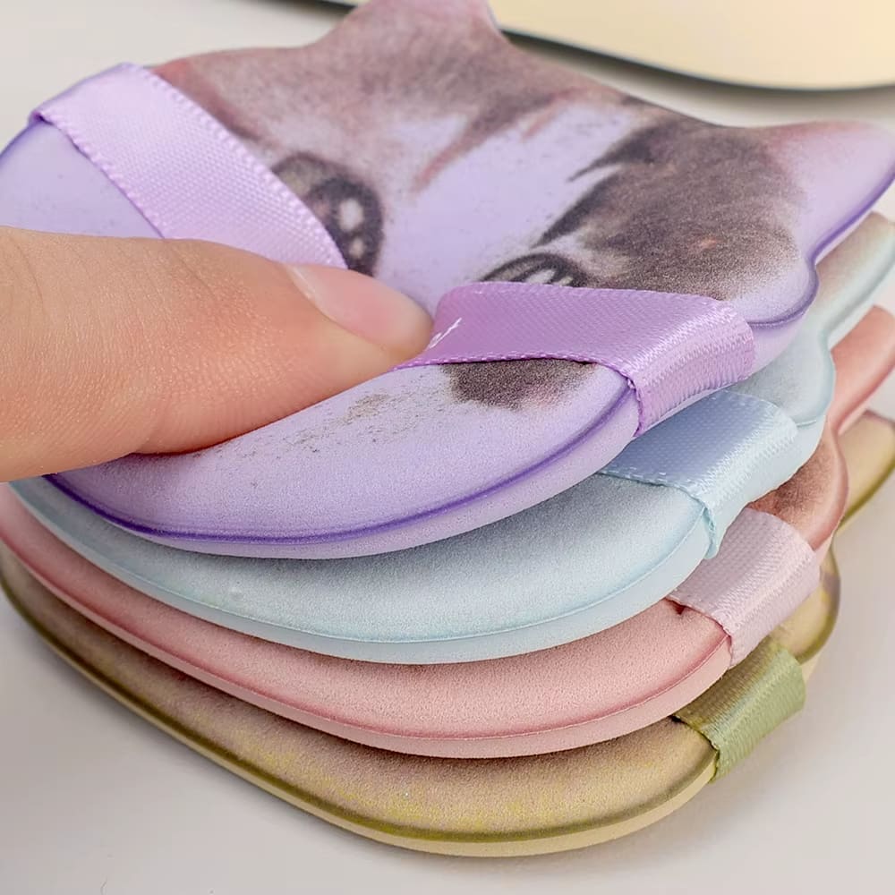 Cute Cat Super Soft Cosmetics Puffs Set