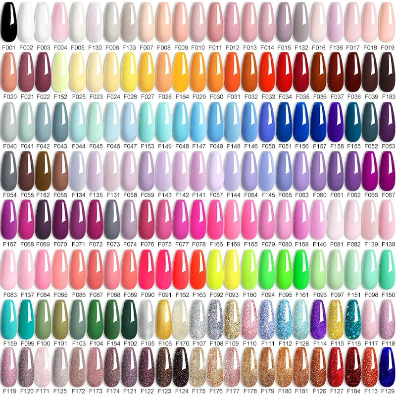 Colourful Gel Nail Polish Set