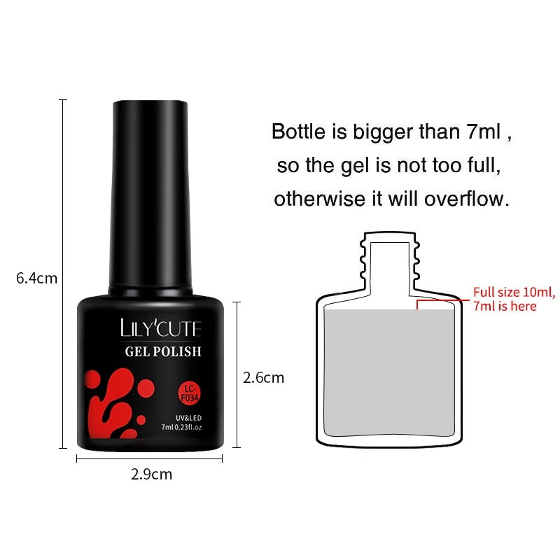 Colourful Gel Nail Polish Set