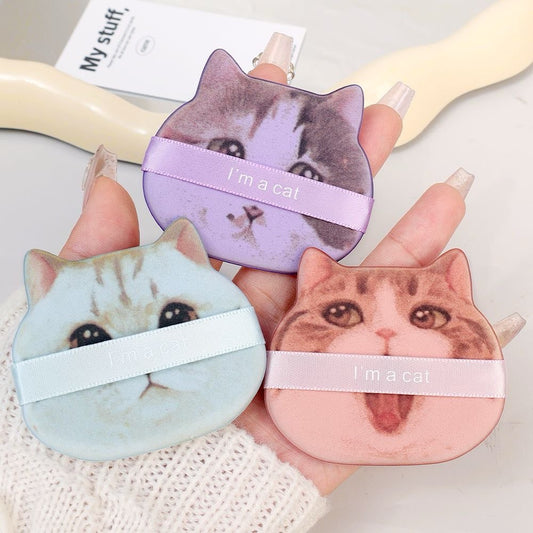 Cute Cat Super Soft Cosmetics Puffs Set